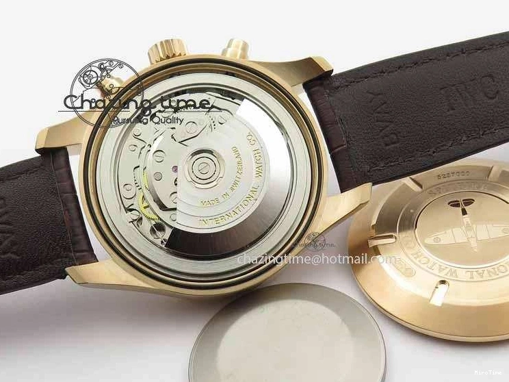 MIROTIME 0725 Pilot Chrono RG 3878 V6F Best Edition Gray Dial On Brown Leather Strap A Contemporary 7254